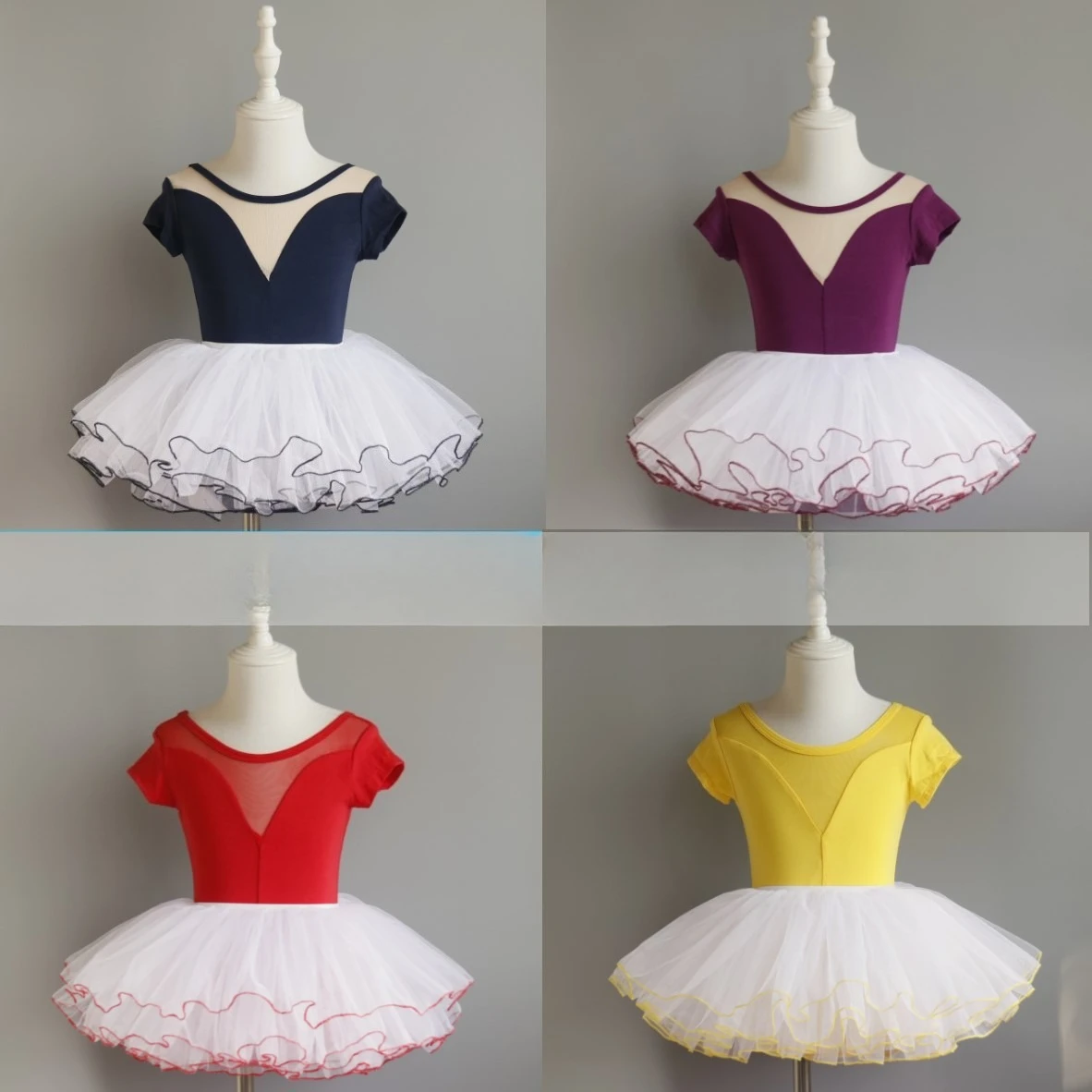 

Girls Stylish Dance Outfit Leotard with Chiffon Skirt Comfortable Fit Perfect for Chinese Dance Ballet Training and Competitive