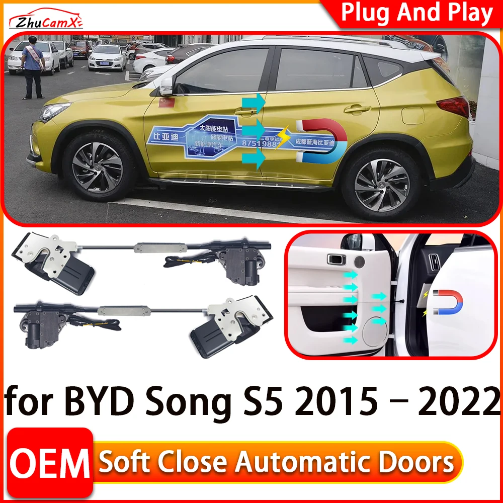 

ZhuCamX for BYD Song S5 2015–2022 Car Automatic Electric Soft Close Door Closer Power Closing Door Comfort Closing System