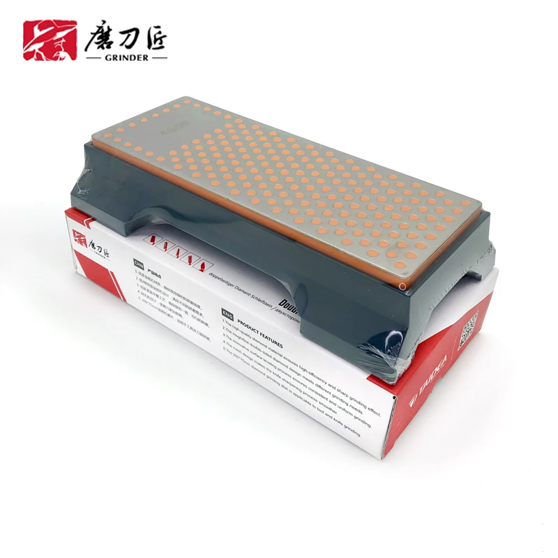 TAIDEA Big Size Diamond Grindstone 600/1000Grit Double-side Sharpening stone Professional Knife Sharpening System Wetstone