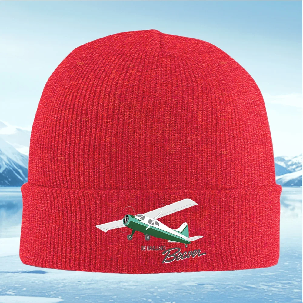 Avión, Hélice, Blanco, Maga, Verde Hombres Mujeres Gorro de Punto Unisex Gorro Jersey Gorro Invierno Térmico Cálido Navidad Al a