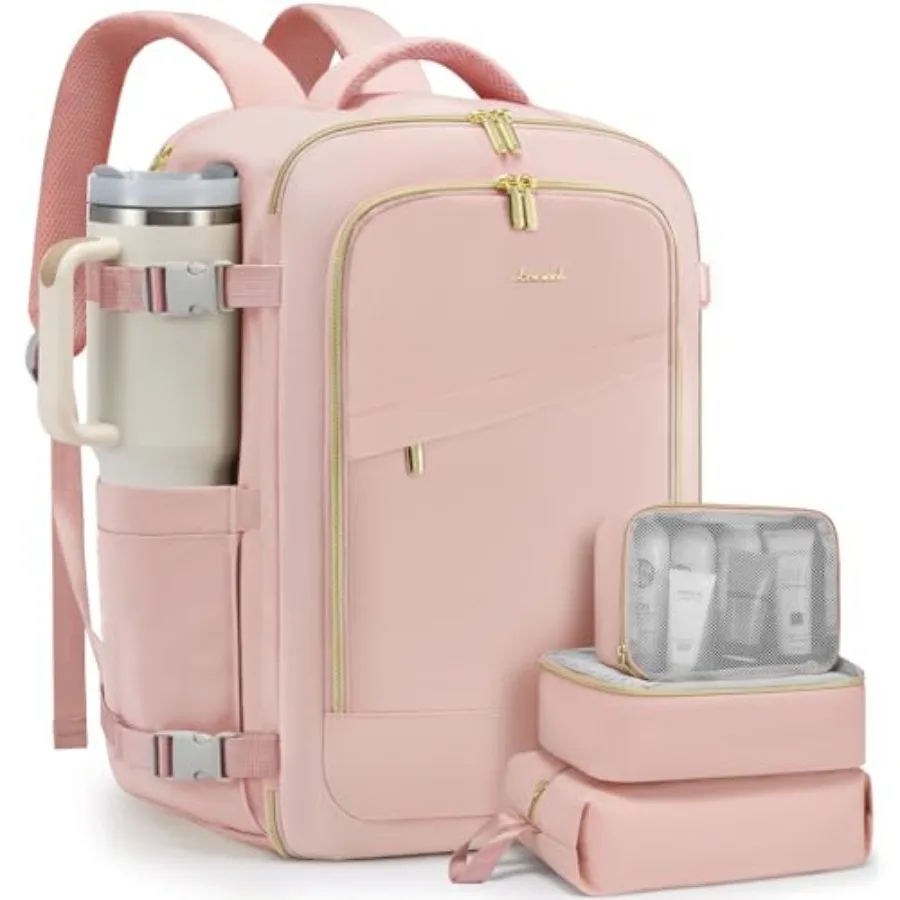 

Travel Backpack for Women 40L Carry On Backpack for Airplanes Personal Item Bag for Airlines Fits 17 inch Laptop TSA Approved L