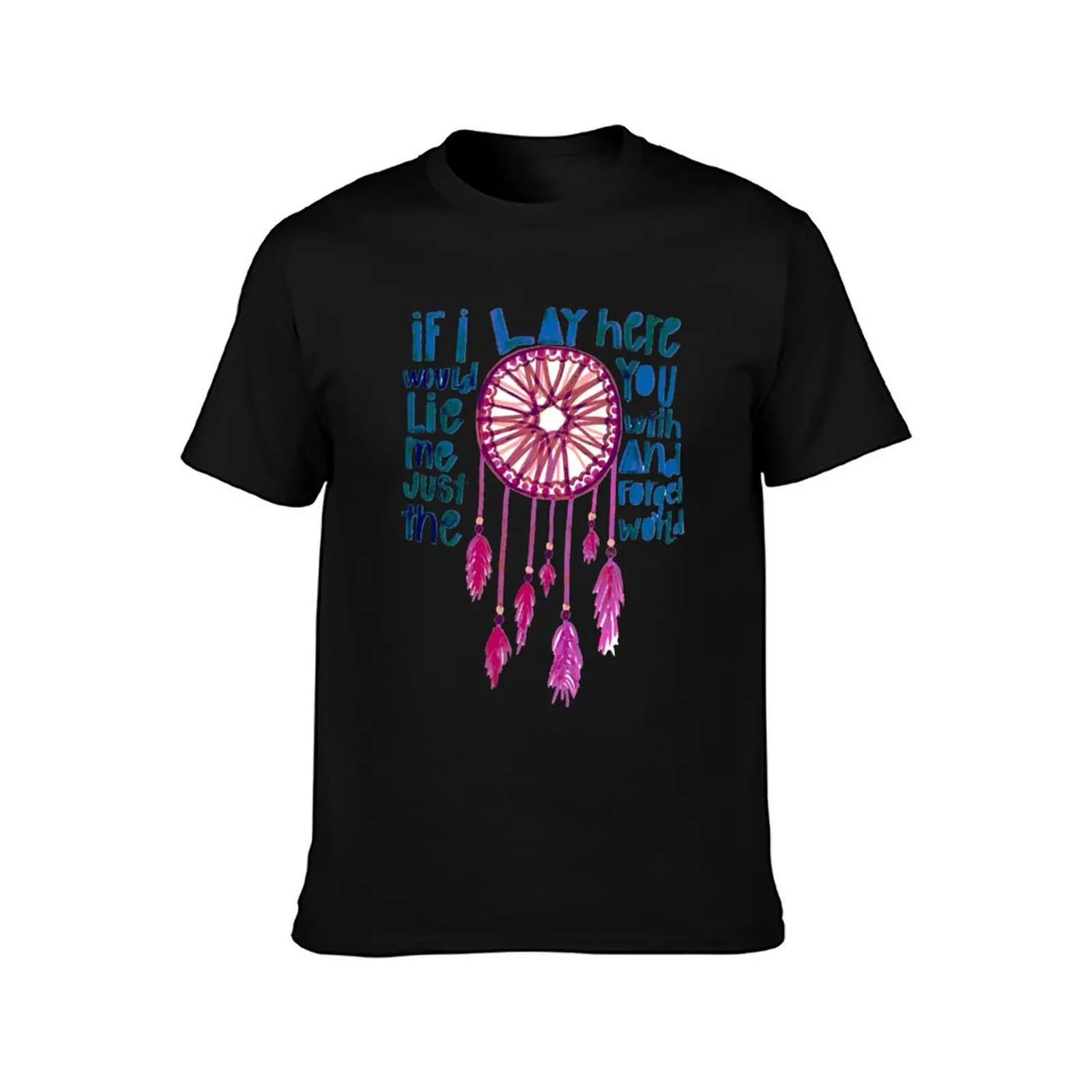 IF I LAY HERE Chasing Cars by Snow Patrol lyrics T-Shirt Quick Dry Sports Short Sleeve Tee T-Shirt