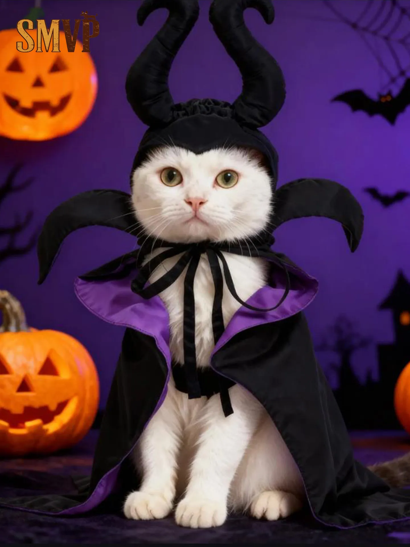

Halloween Clothes Cute and Interesting Witch Cape Transformation Costume Pets Kittens Puppies Can Wear