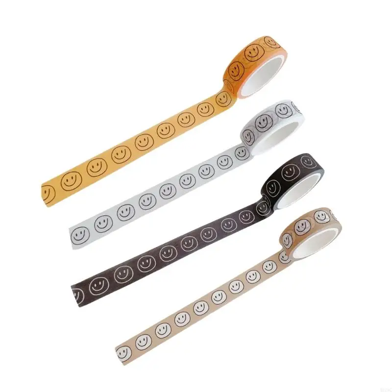 W89C شريط التقنيع الجمالي الابتسام الوجه تحت عنوان شريط سكرابوكينغ الشريط الزخرفي