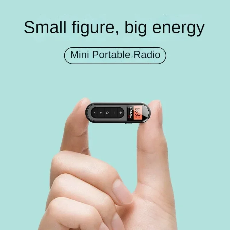 

Mini Portable FM Radio, Multi-functional Pocket Radio for Elderly Outdoor Activities