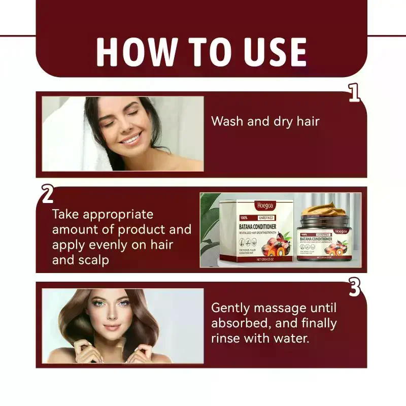 

Batana Nourishing Oil Hair Conditioner Moisturizing Repairing Damage Frizzy Strengthen Roots Straighten Soft Smoothing Hair Care