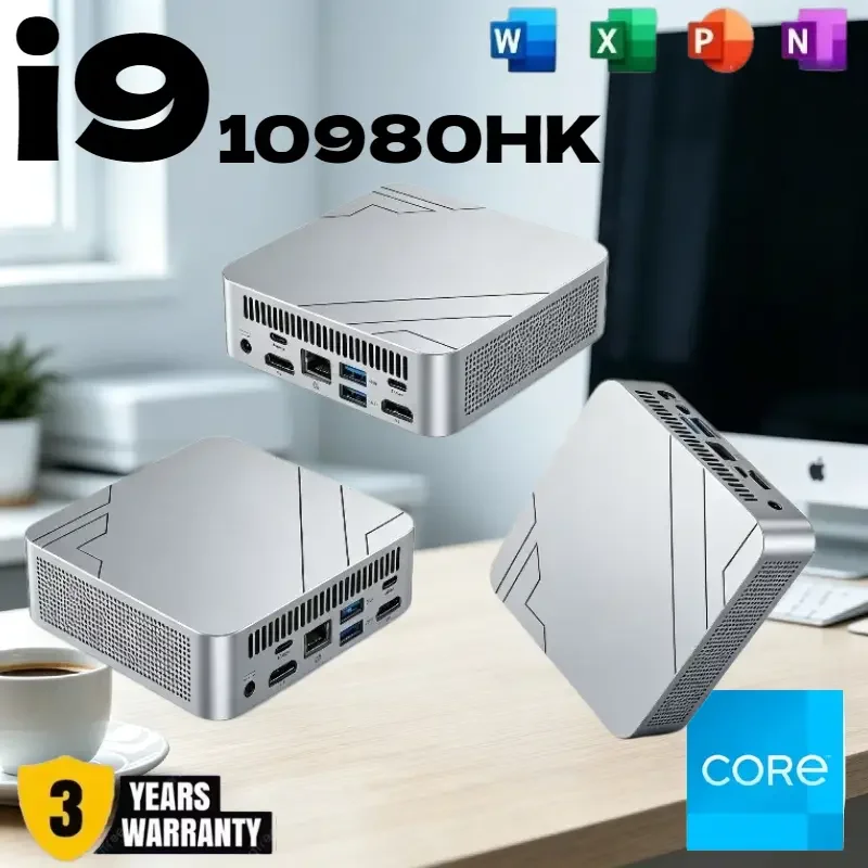New High‑Performance Portable Mini PC Intel Core i9 10980HK 32GB RAM 1TB 2TB SSD WIFI6 BT5.2 4K 60Hz HD Gaming Office Study PC