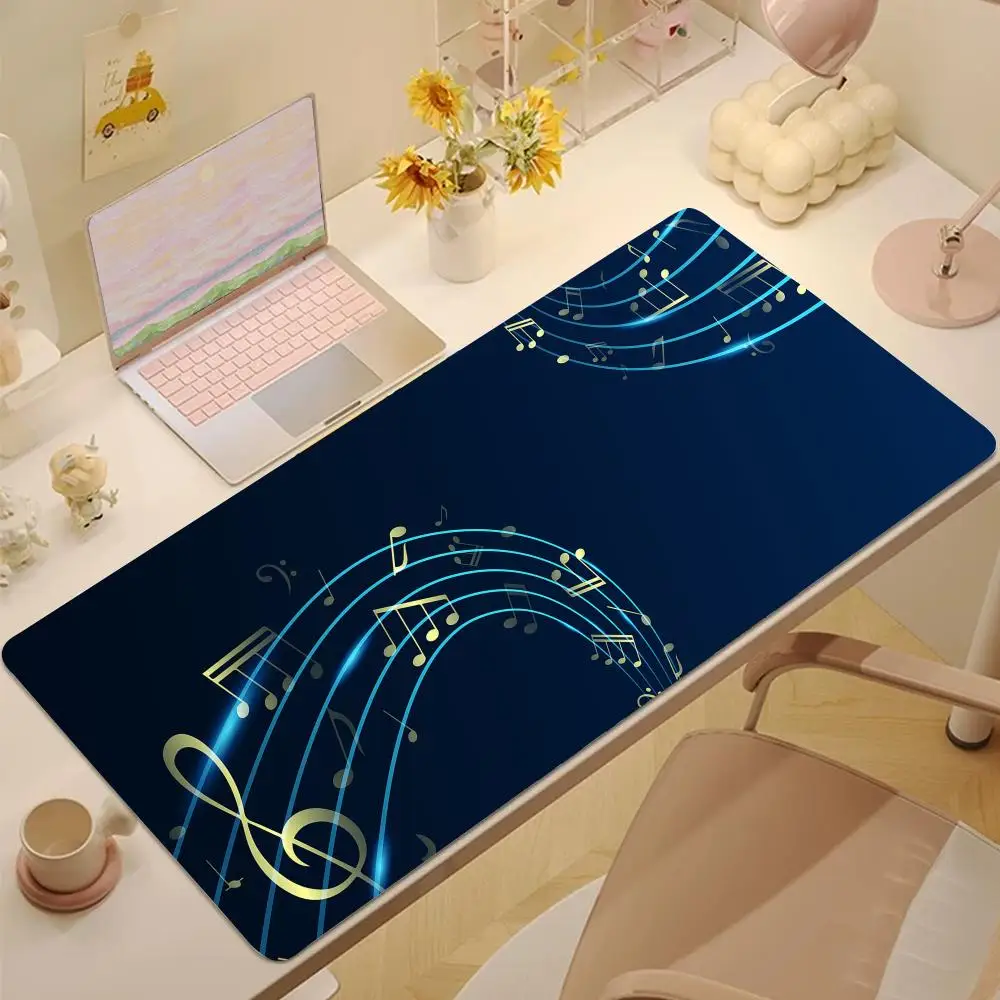 

Music notes Mouse Pad Tablet mouse Pad Laptop xl desktop mouse pad, cute HD Rainbow Gaming keyboard pad, csgo Player, 90x40