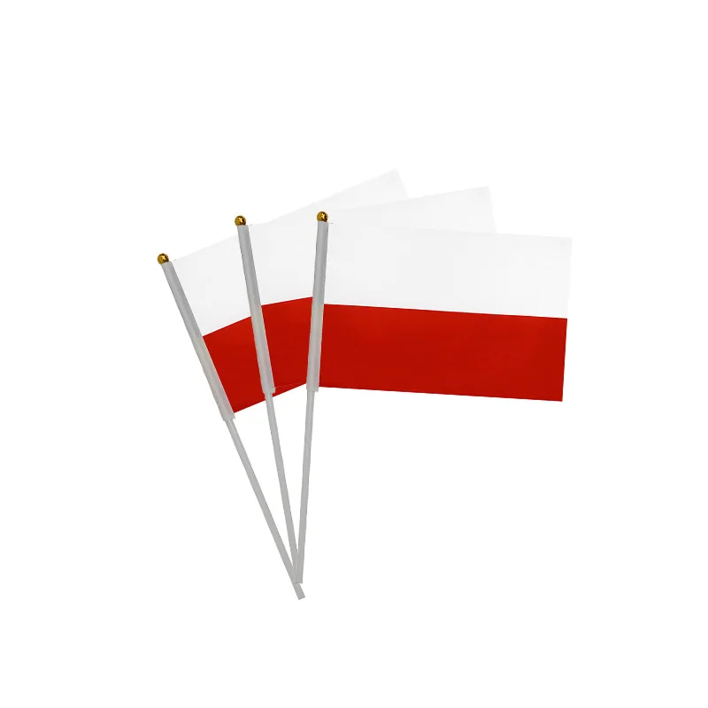 Banderas agitadoras de mano tácticas Polonia 14x21cm - imagen 3
