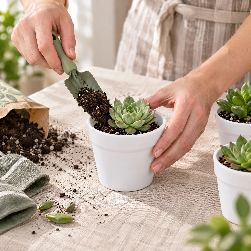 12 Piece Plastic Flower Pot Set 7.8 x 6.8 cm for Indoor Plant Starters Terrarium Components and Tabletop Gardening