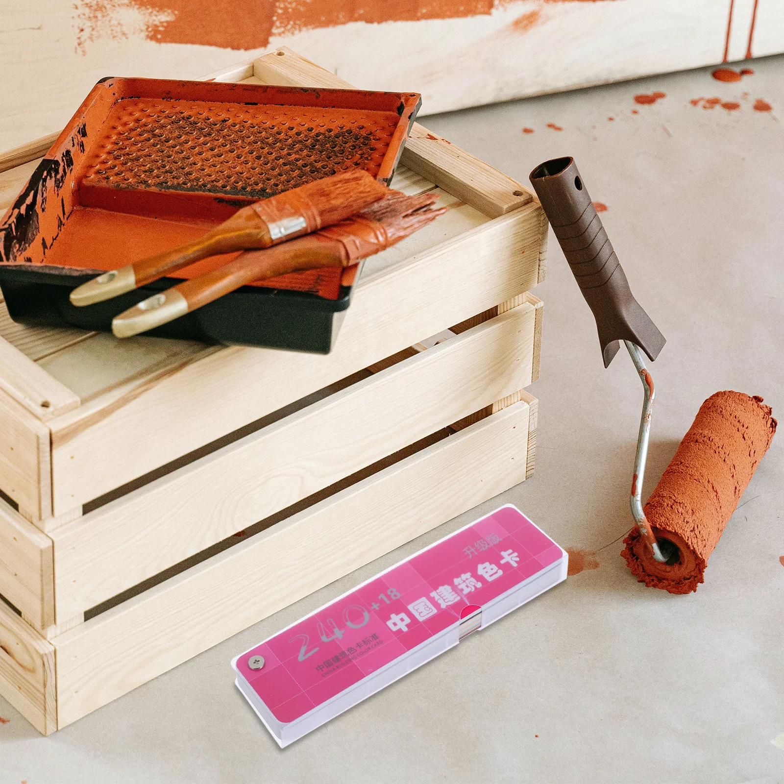 

1 set 1 Set 258 Colors National Standard Sample Standard Card Portable Matching Tool For Interior Exterior Wall Floor Furniture