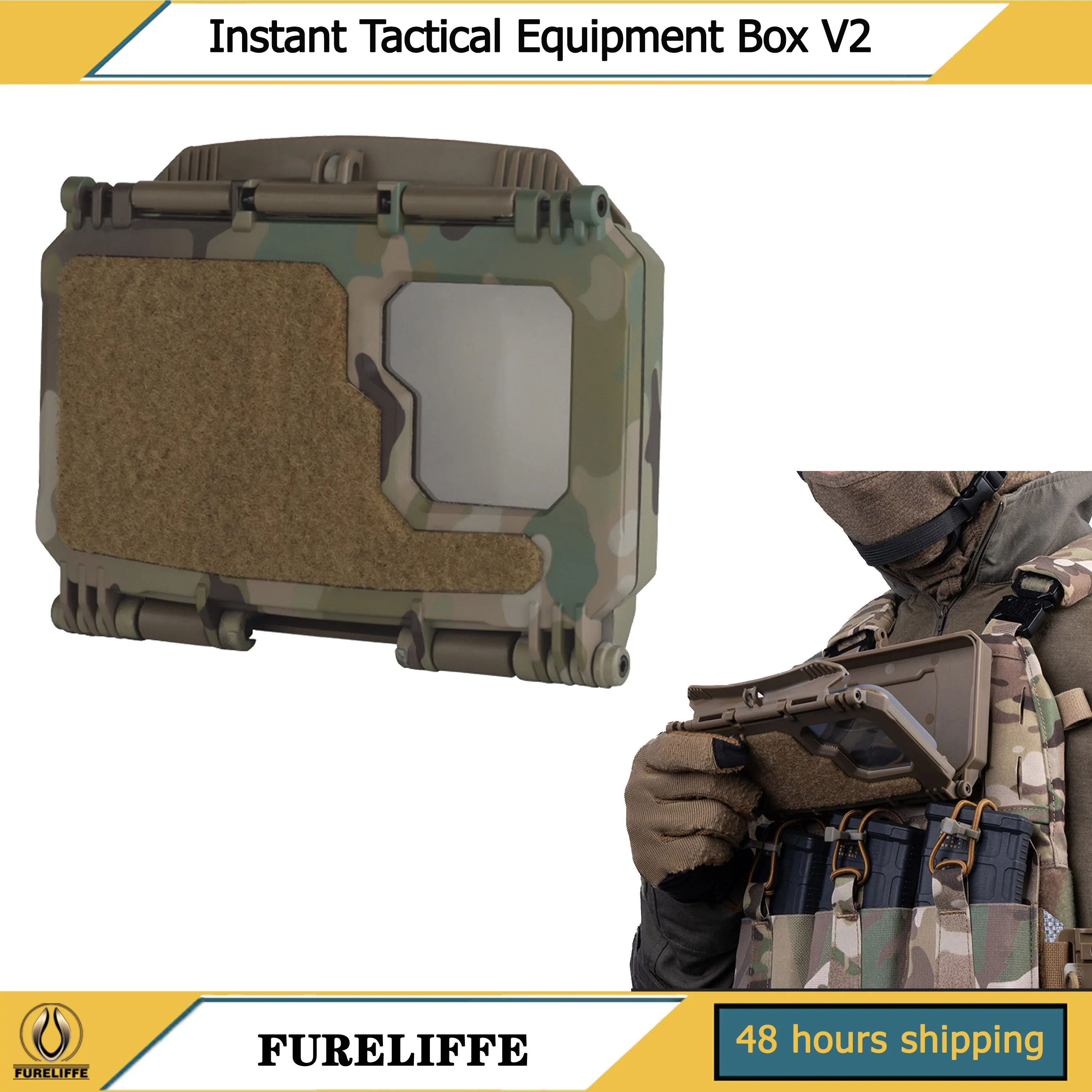 Tactical Smartphone Holder with MOLLE Mount, Adjustable Cellphone Pouch for Vest Chest Rig Outdoor Gear