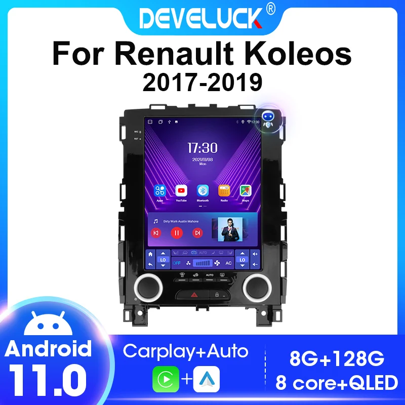 2 Din Android 11 For Renault Koleos Megane 4 Samsung SM6 Talisman 2017-2019 Car Stereo Radio Multimedia Video Player 4G Carplay