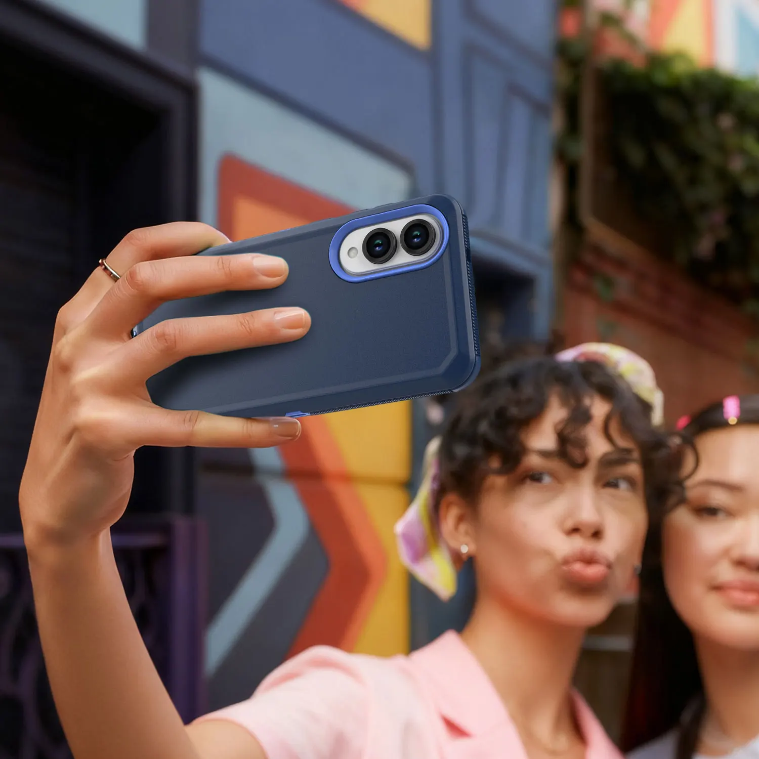 حافظة لهاتف سامسونج جالاكسي S25 إيدج باللون الأزرق الداكن شديدة التحمل ومضادة للصدمات وغطاء صلب متين هجين مكون من 3 طبقات #5