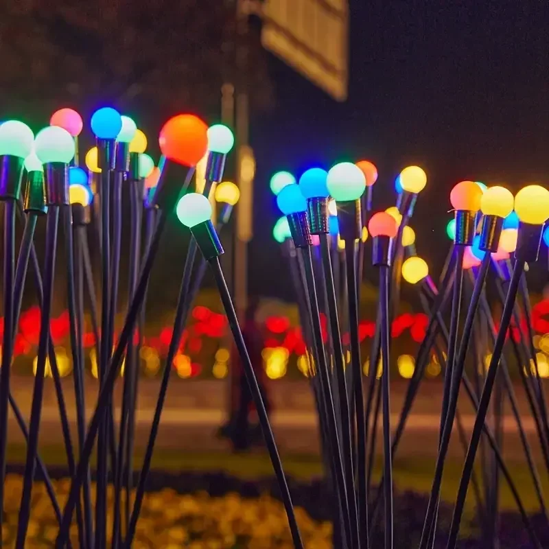2/4 Stuks 10Leds Solar Tuinverlichting Vuurvlieg Vloerverlichting Buiten Led Verlichting Tuin Decoratieve Balverlichting Voor Tuin Outdoor Decor
