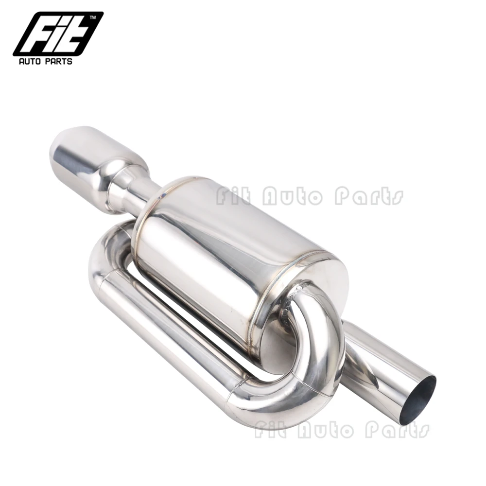 السفينة حرة العالمي 1 قطعة الفولاذ المقاوم للصدأ السيارات الخمار S-FLOW موغن انتيغرا CTR نوع R العادم تلميح 2 ''مدخل العميق الصوت Downpipe #5