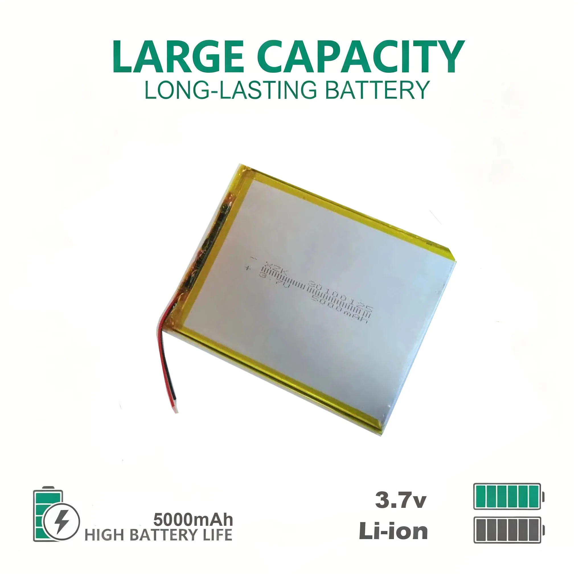 Polymer Lithium Battery 5000MAH 3.7 V Tablet PC Medical Supplies Battery Cell 30100125
