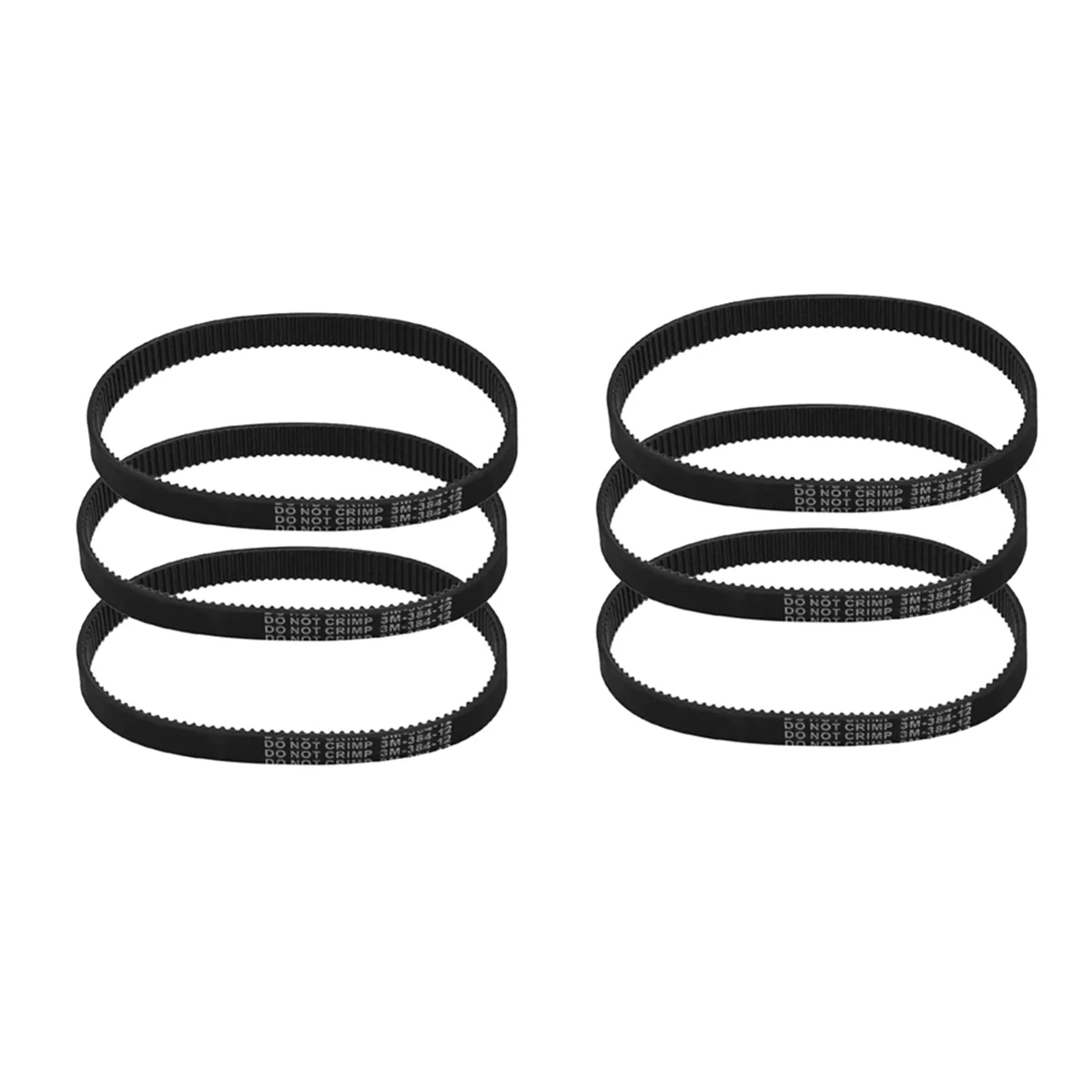 

6Pcs 3M-384-12 Drive Belt for Electric Bike E-Bike Scooter