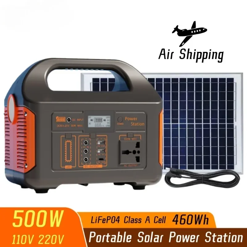 

500W New Arrival Outdoor Portable Power Station Power Generator 110V/220V 308Wh Emergency Solar Power Bank for Home Camping