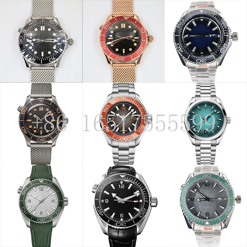 ساعة رجالية بحركة أوتوماتيكية من الفولاذ المقاوم للصدأ 904L مقاس 40 ملم مصنوعة من إلهام أوميغا