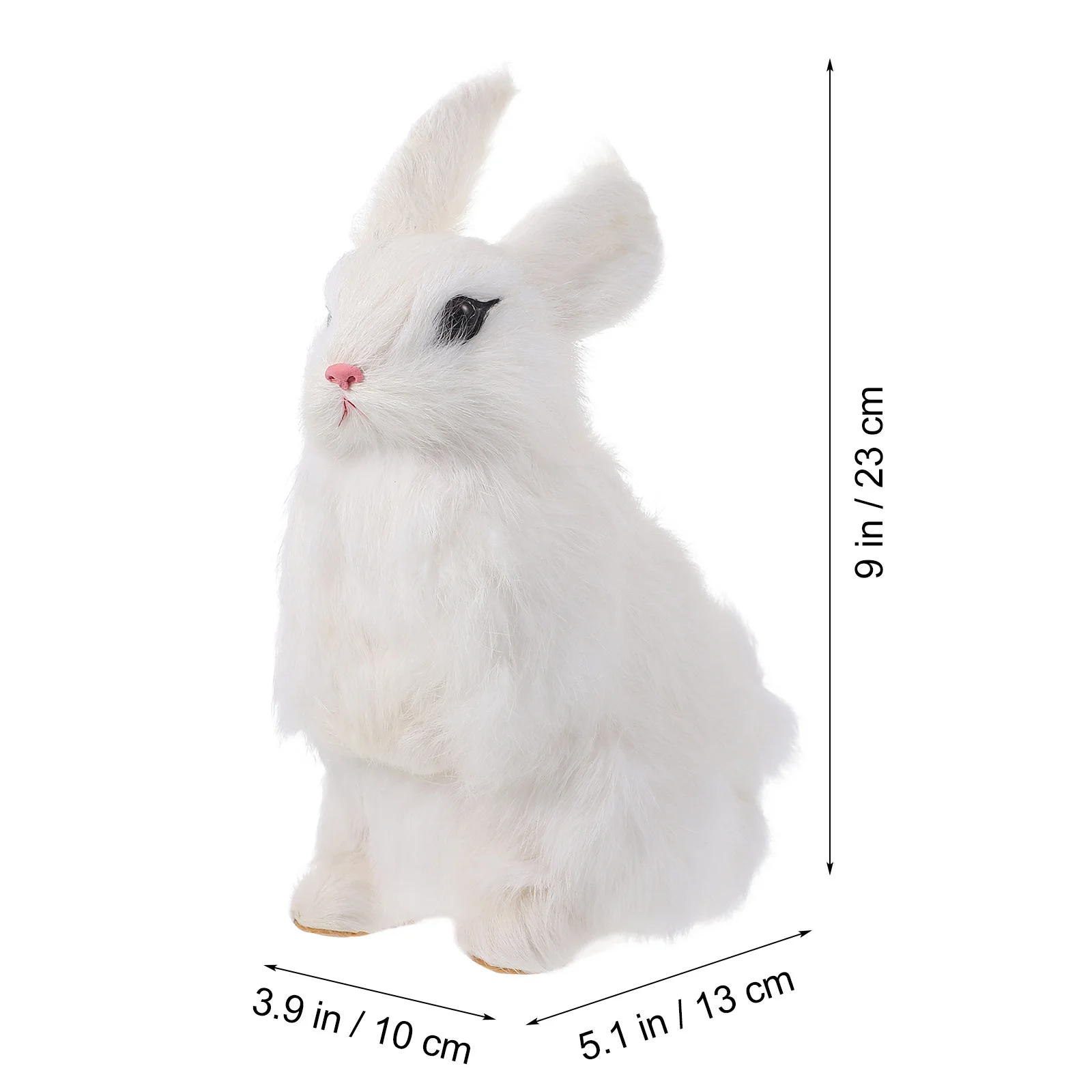 1pc Konijn Ornament Premium Faux Bunny Standbeeld Decor Voor Thuis Desktop Tuin Kantoor Bunny Ornament Gazon Decor