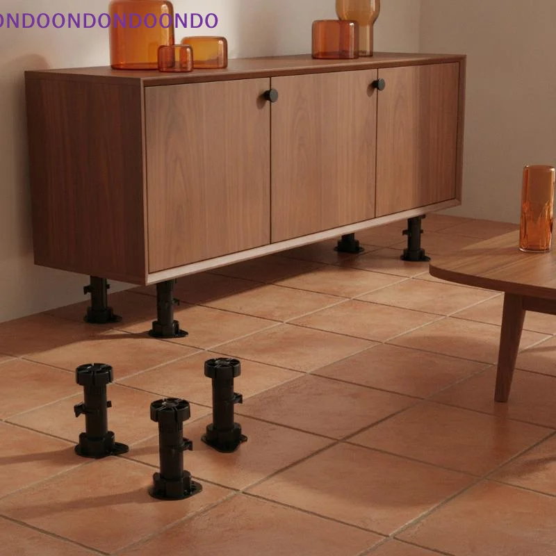 400 Pack Black Heavy Duty Adjustable Cabinet Legs With Stable Base Height Adjustment For Kitchen Furniture Home Renovation