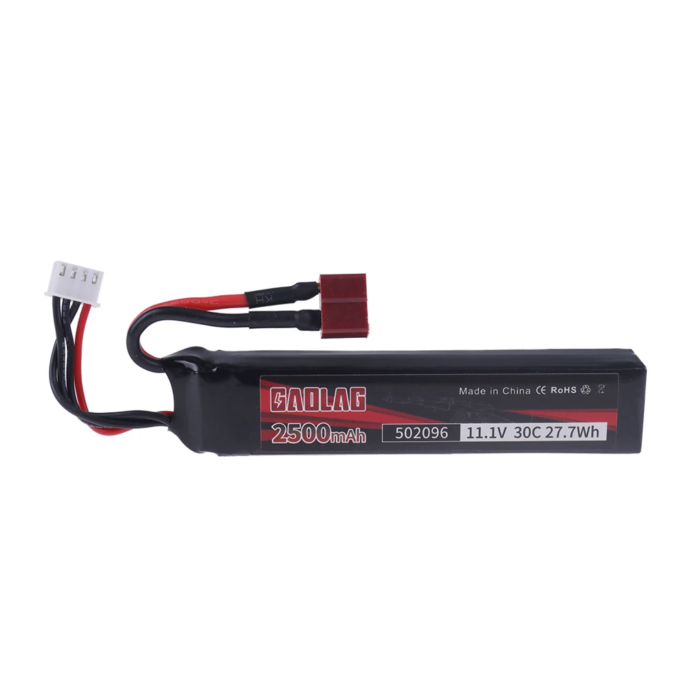 Water Gun Airsoft 11.1V 3S 2500mAh 30C 502096 LiPo battery T/Tamiya/XT30 Plug for Airsoft BB Air Pistol Electric Toys Guns Parts