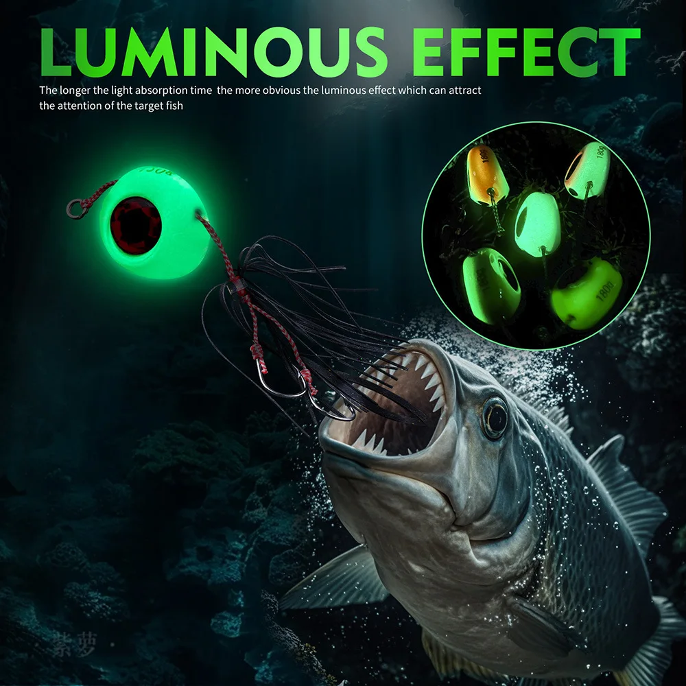 40G-180G Jig Señuelos de Pesca de agua salada Bass Wobblers carpa Crankbait Pesca aparejos artificiales señuelo de Pesca de mar plantilla cebo con faldas - imagen 2