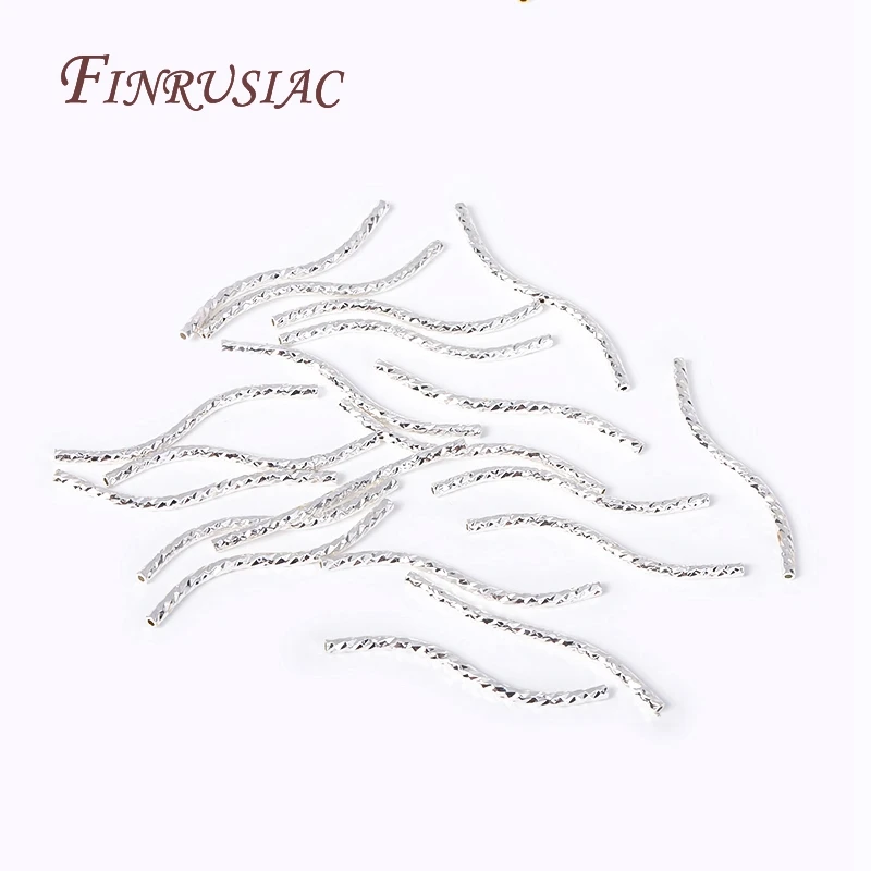 Hand gefertigte DIY Schmuck Befunde Komponenten 18 Karat vergoldet s Form gebogenes Rohr Messing Metall Twisted Tube Perlen Stecker – Detail 21