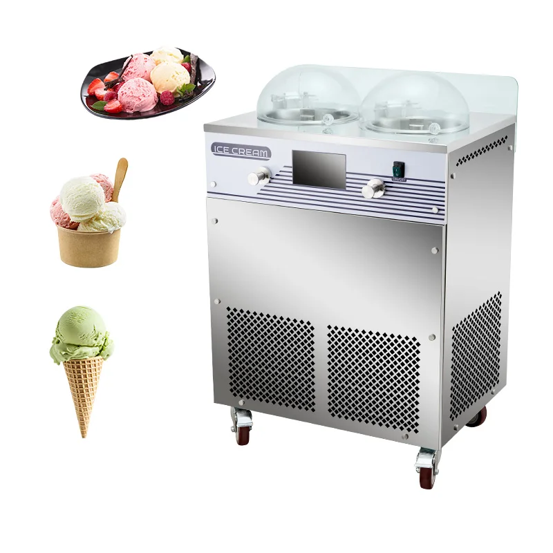 

Custom Commercial Ice Cream Maker Gelato Hard Ice Cream Machine for Food Truck