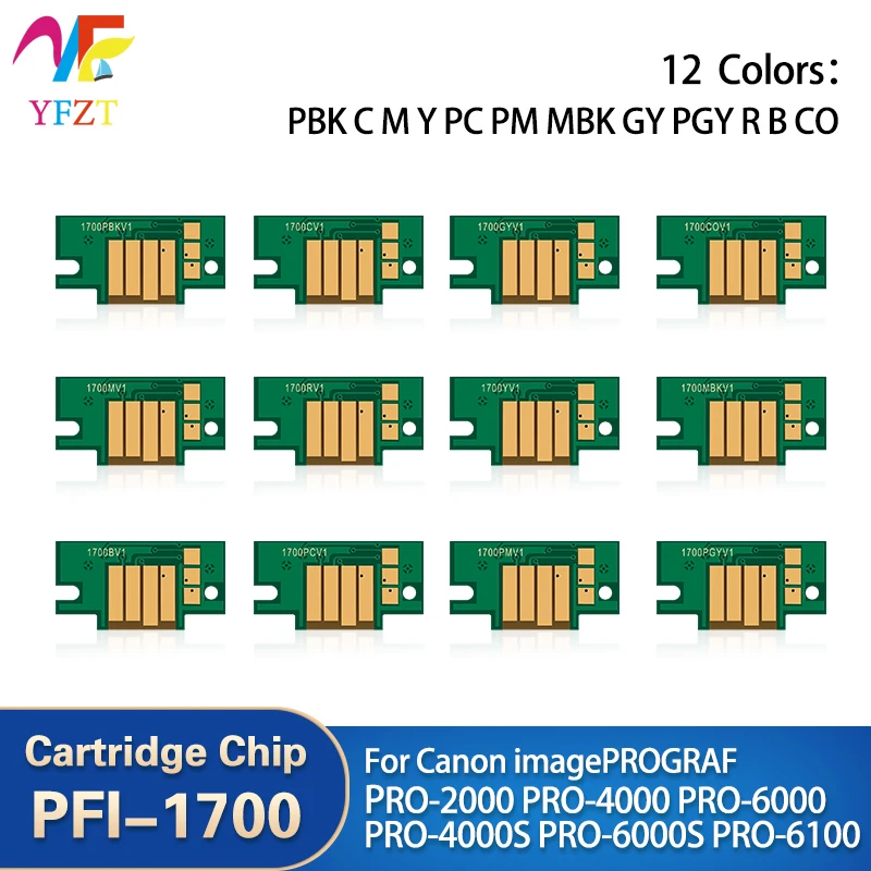 

Для Canon 1700 PFI-1700 PFI1700 чип постоянного картриджа для Canon 2000 2100 4000 4000S 6000 6100 чипы ARC 700 мл многоразовые чипы