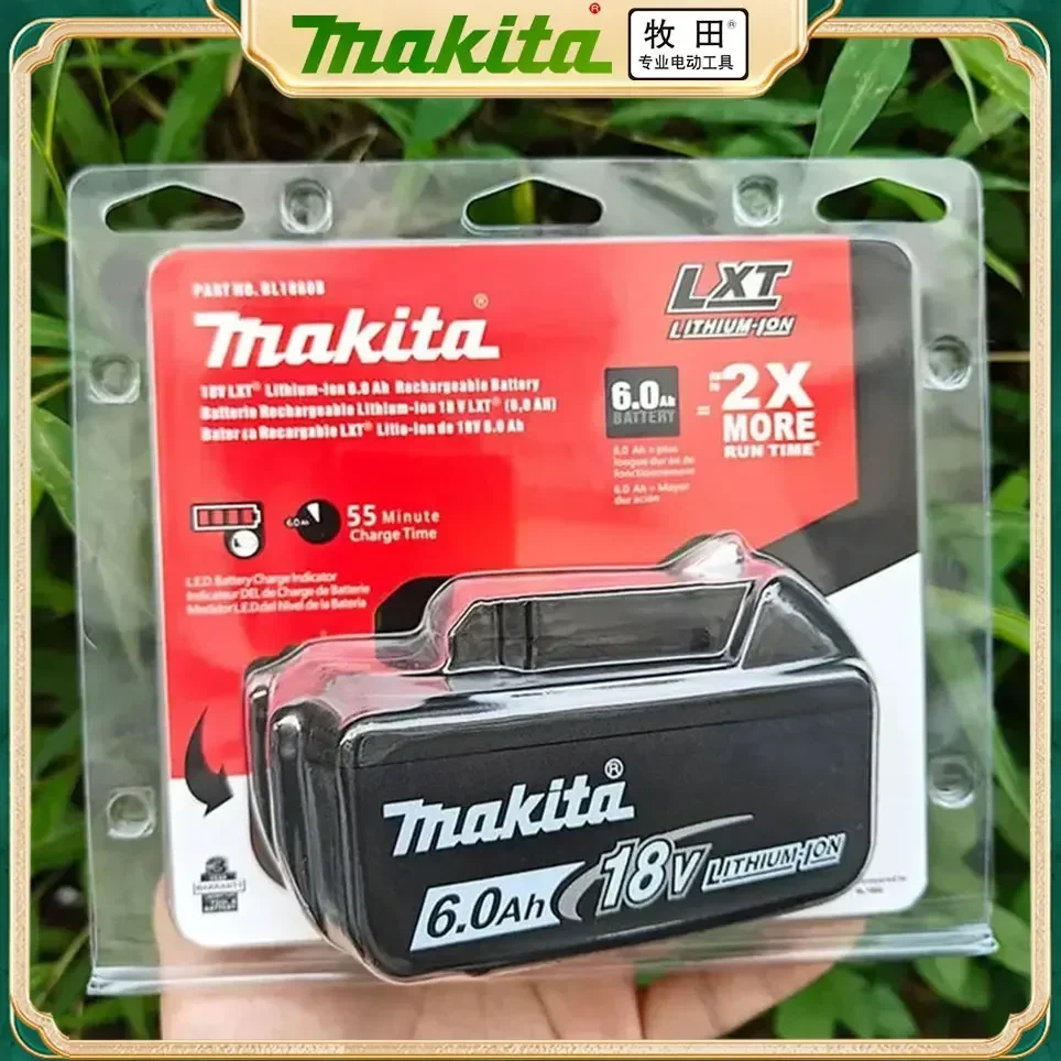 

Makita 18V 6000mAh Rechargeable Power Tools Battery 18V makita with LED Li-ion Replacement LXT BL1860B BL1860 BL1850 Charger