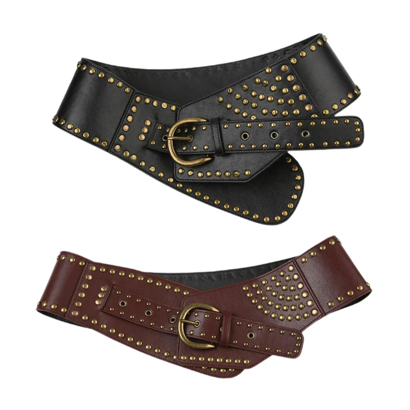 

Женский широкий пояс, аксессуары для одежды для дам, модный ремень для косплея, декоративный ретро-дизайн, широкий пояс, платье, ремень в стиле панк