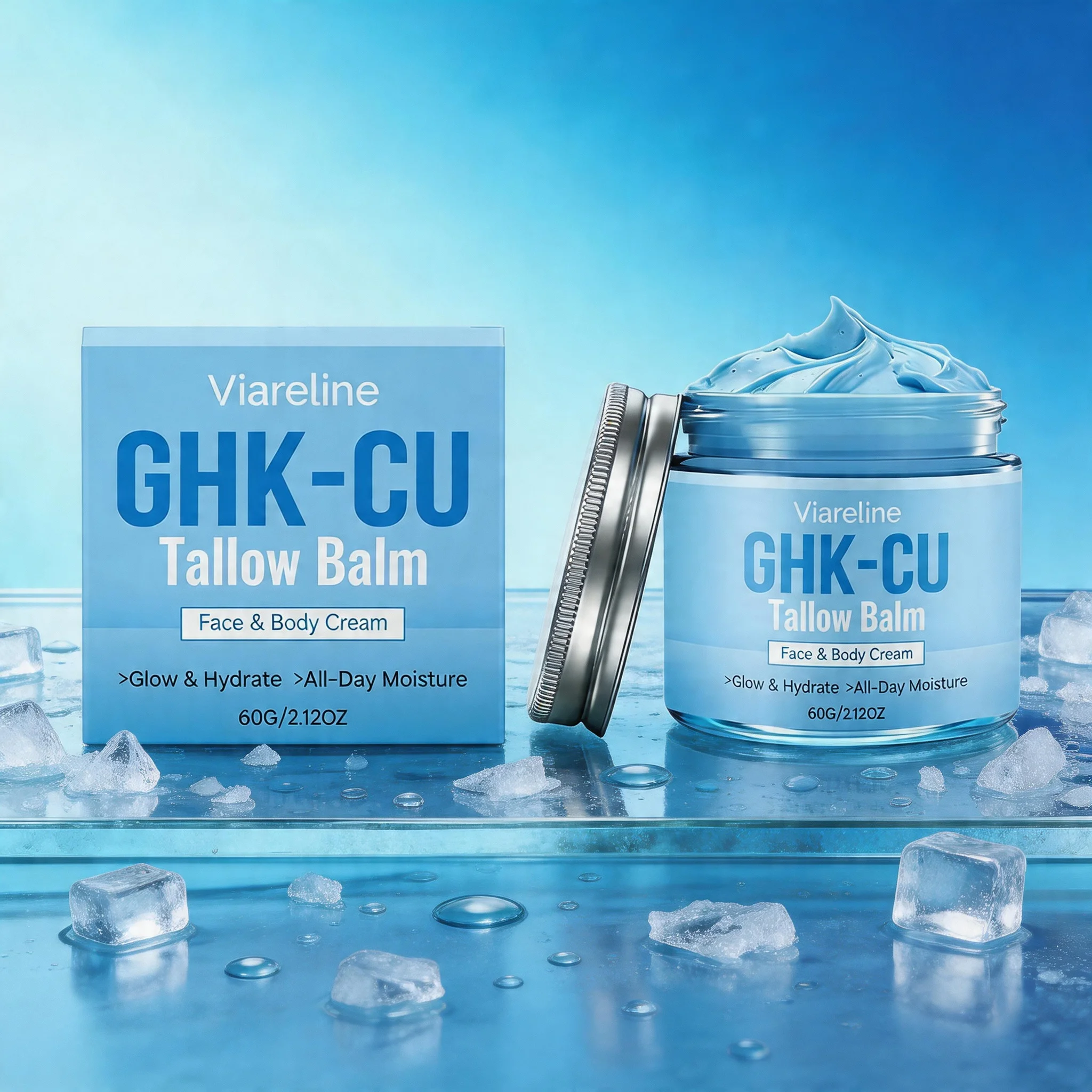 Krim Wajah Copper Peptide Blue - Peptide Neck Cream ulasan dan harga