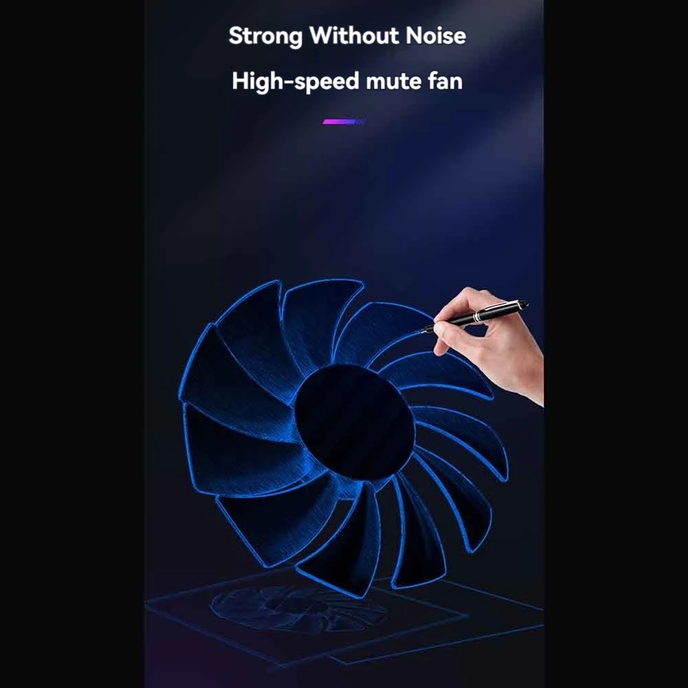 

N34R-COOLCOLD Laptop Cooling Pad Gaming Laptop Cooler Laptop Fan Cooling Stand For 12.1-17.3 Inch Laptops