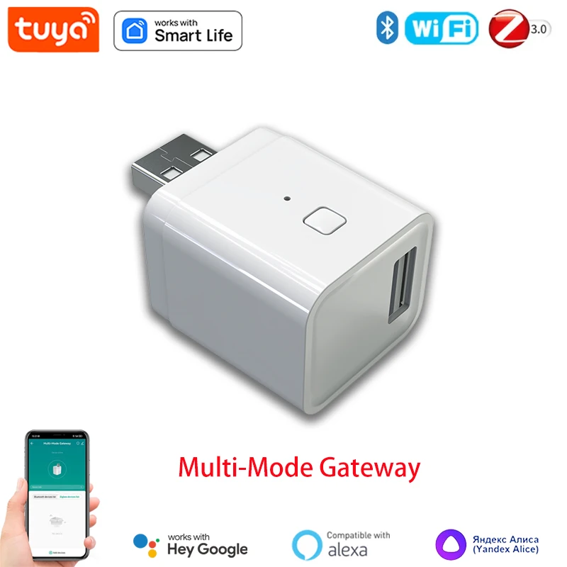 Tuya Smart USB Bluetooth Zigbee Multi Gateway Wireless Hub Bridge Smart Home Appliances Remote Control Support Alexa Google Home