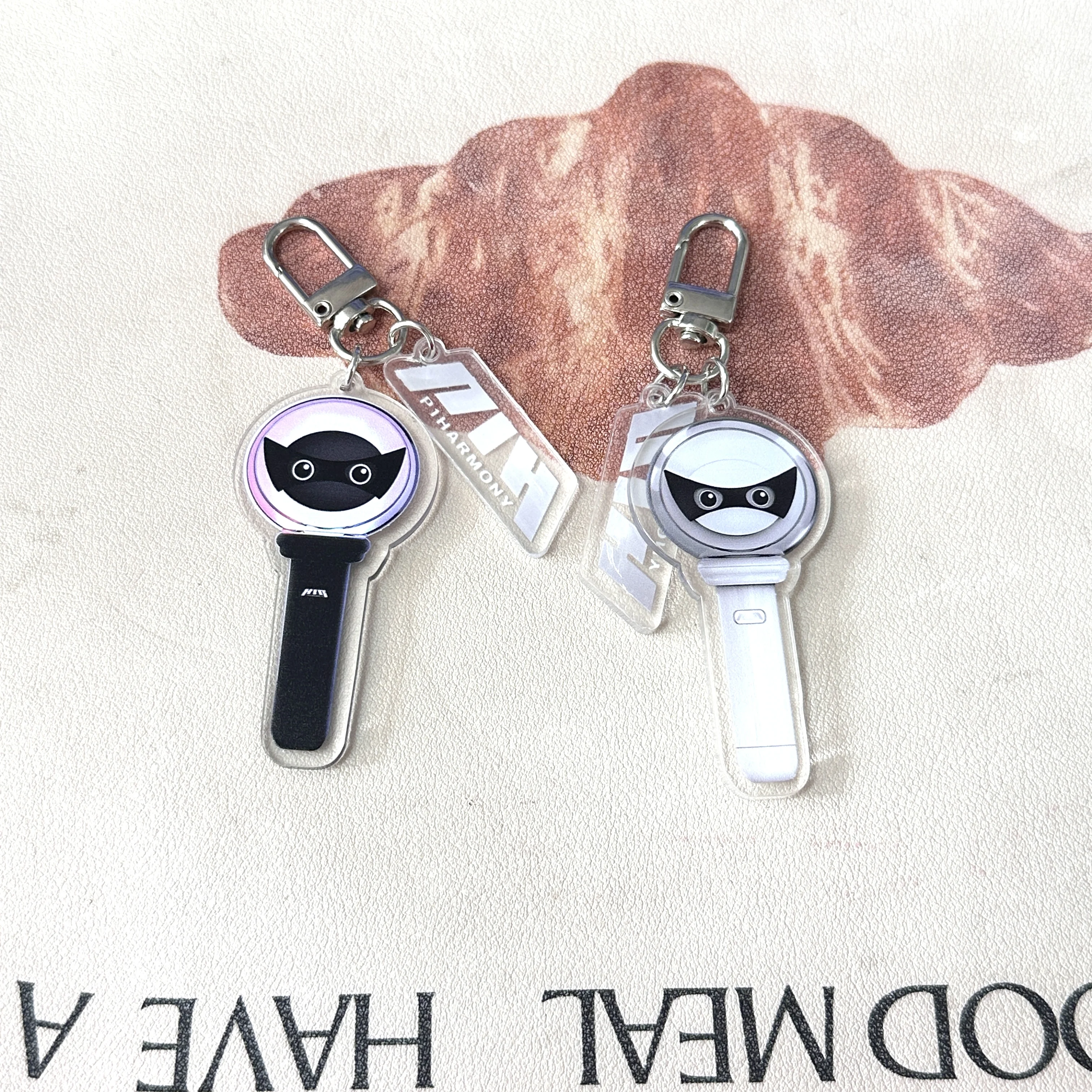 P1Harmony Mini Lightstick Keychain Acrylic Pendant Keyring THEO
