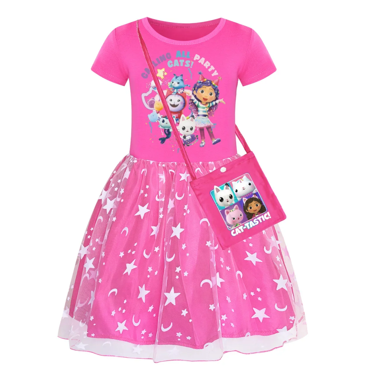 Kids Gabby’s Dollhouse Cosplay Dress Anime Gabby’s Dollhouse Cats Roleplay Girls Costume Halloween Party Fashion Child Clothes