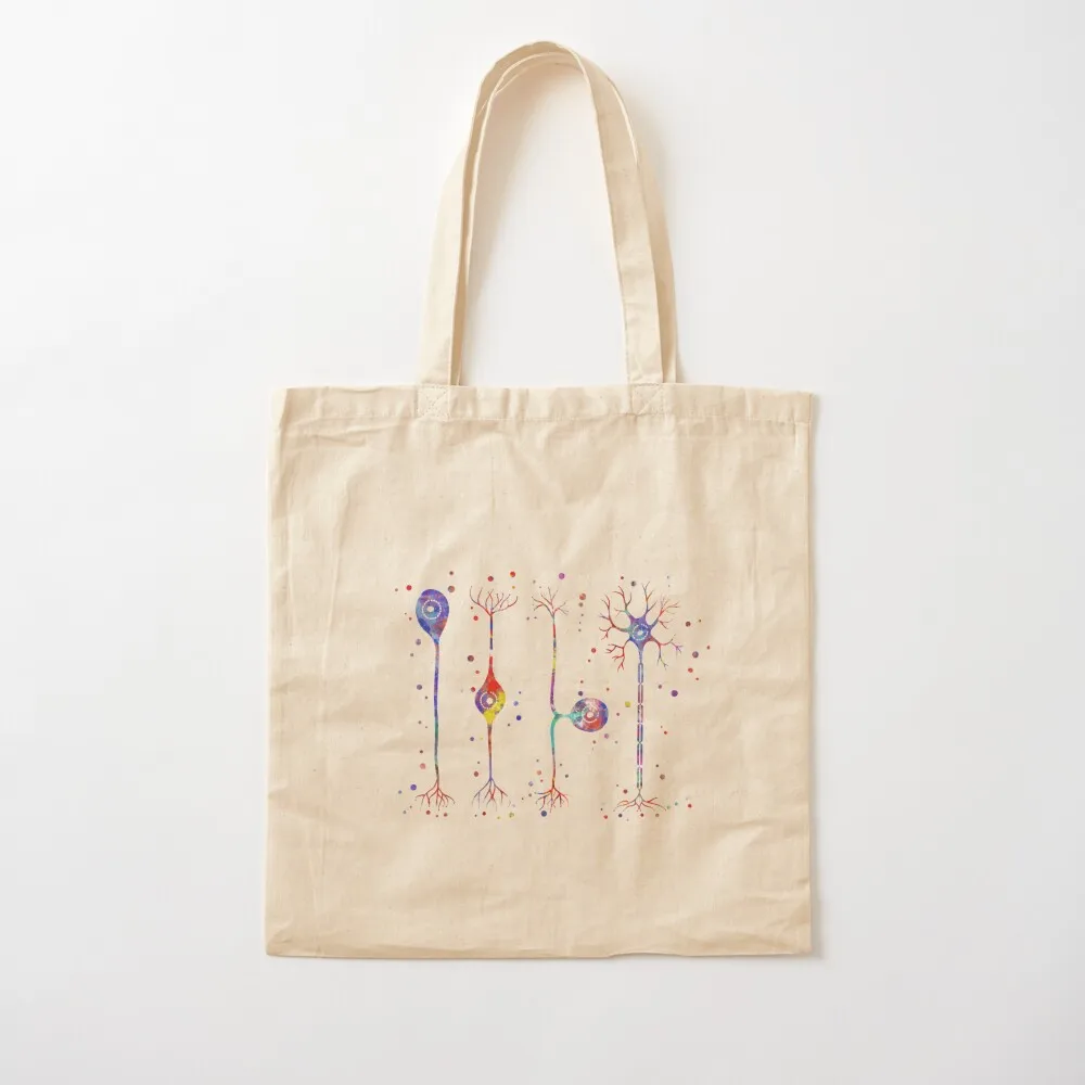 Four types of neurons Tote Bag shopping trolley bag tote bag screen Customizable tote