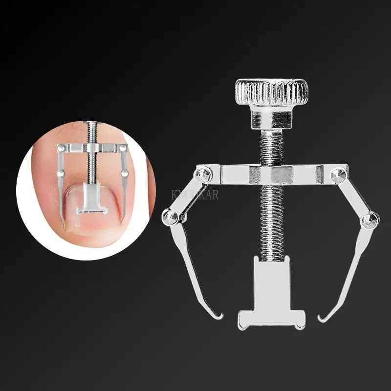 7 unids/set de acero inoxidable para el cuidado de las uñas, corrección de manicura, corrección de ranura para uñas, juego de herramientas para el hogar, portátil