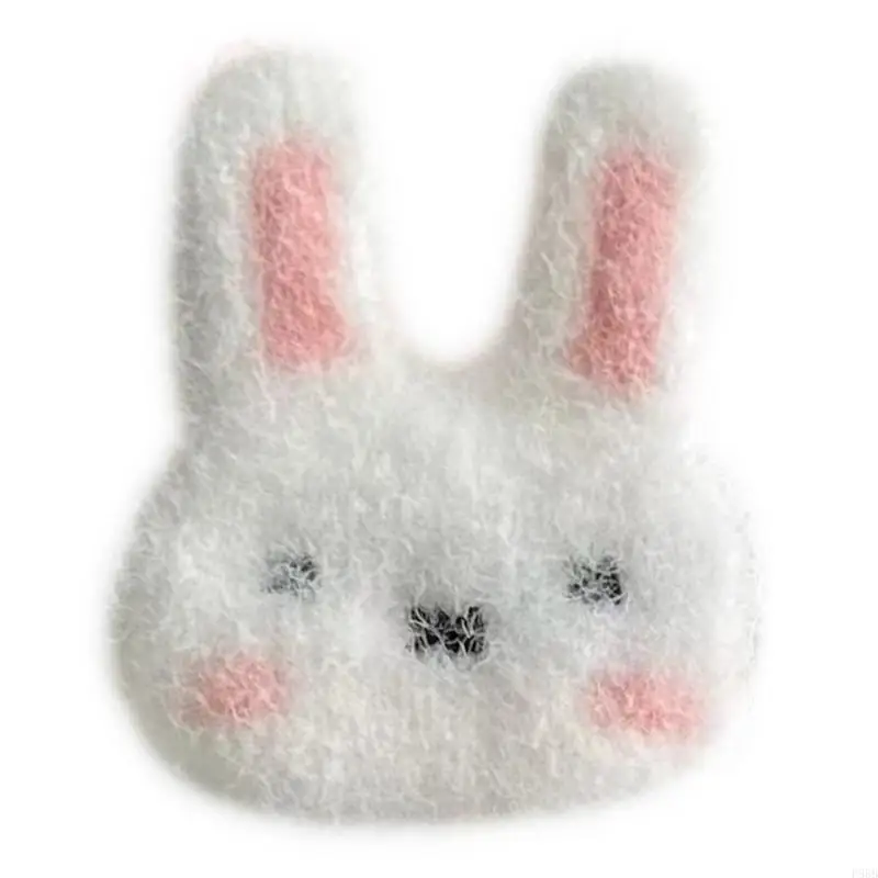 

P88B Lovely Bunny Hair Barrettes Teens Plush Hairpin Birthday Hair Clip