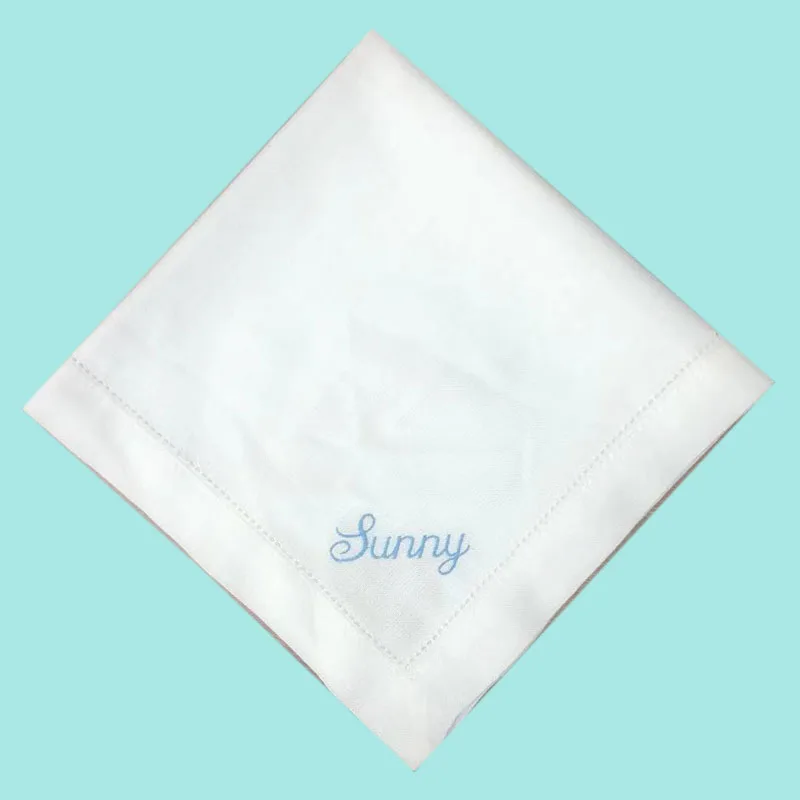 Personalized Letters Custom Embroidered Napkins Wedding Party Home Kitchen Accessories