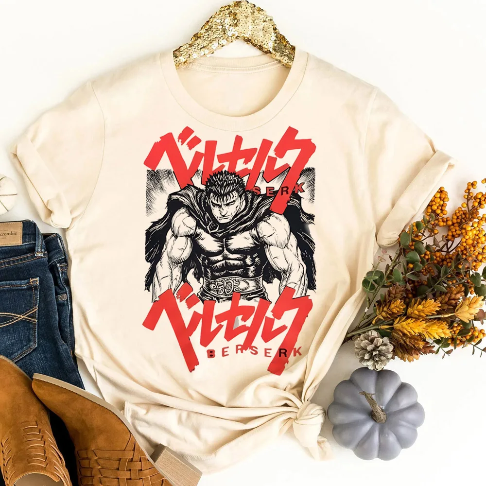 Berserk shirt women clearance sales jojifuku emo baddie streetwear tshirt funny baddie goth Psychedelic