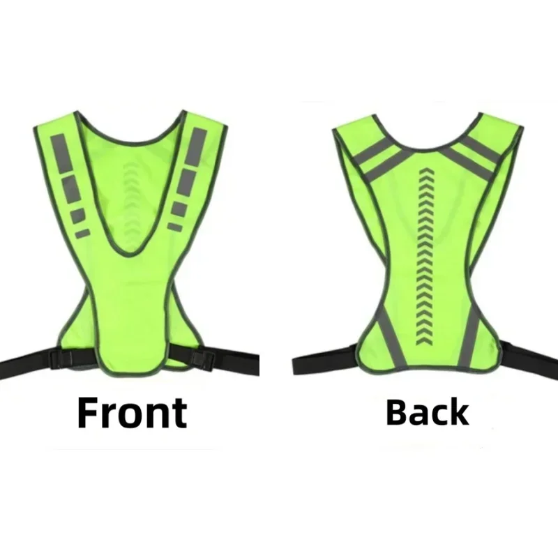 High Visibility Reflective Motorcycle Cycling Vest Night Running Safety Coat for Men Women Safety