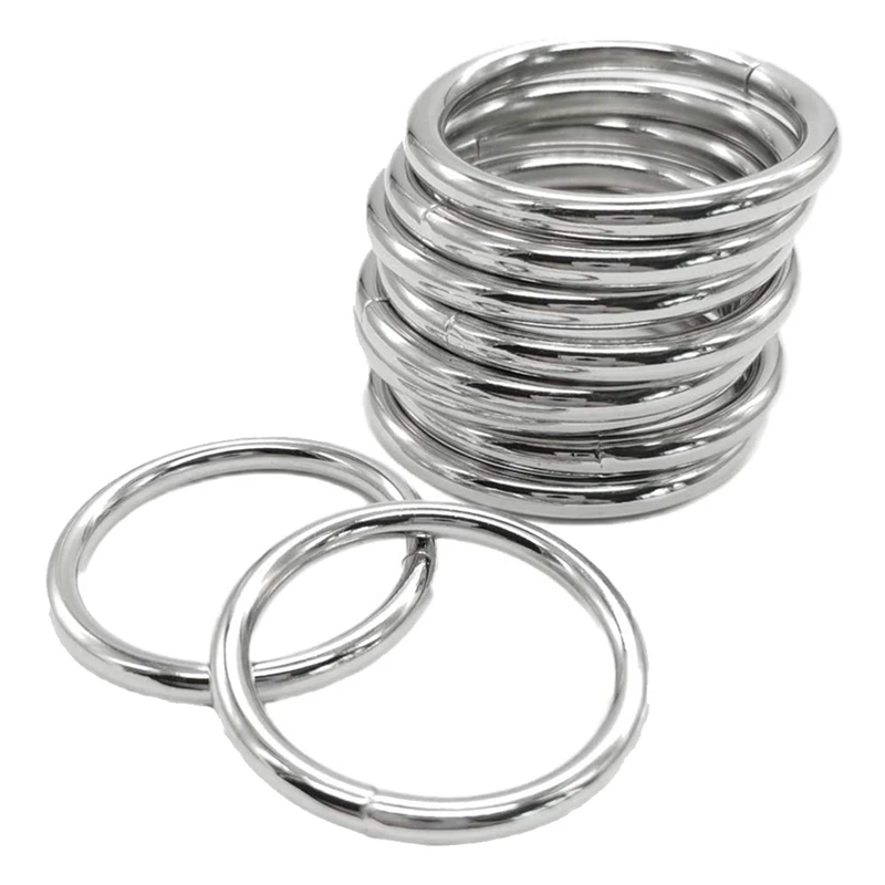 Metal Macrame Rings 2 Inch For Macrame Plant Hangers Macrame Kit 10 Pack Metal O Rings Buckle For Macrame Craft Ring