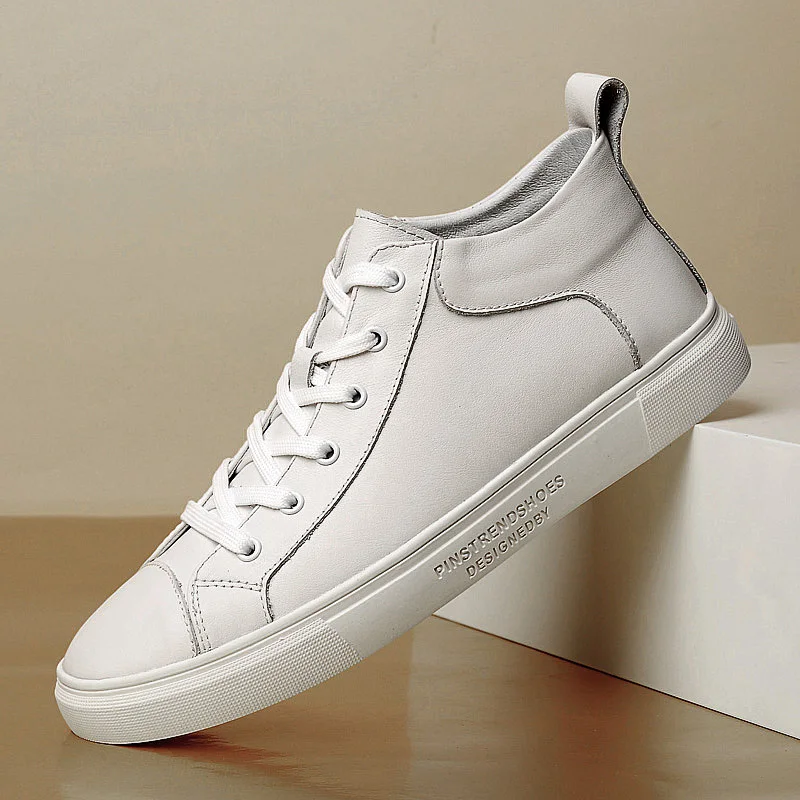 

Classic Couple Four Season Men Board Shoes High-end Simple Breathable Comfortable Beautiful Casual Warm White Shoes