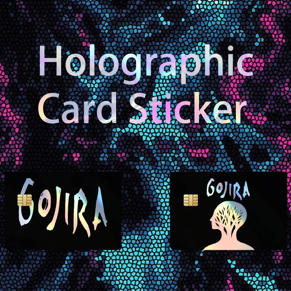 

Gojira BAND Logo Cool Laser Holographic No Fade Credit Bank Debit Card Skin Sticker Film