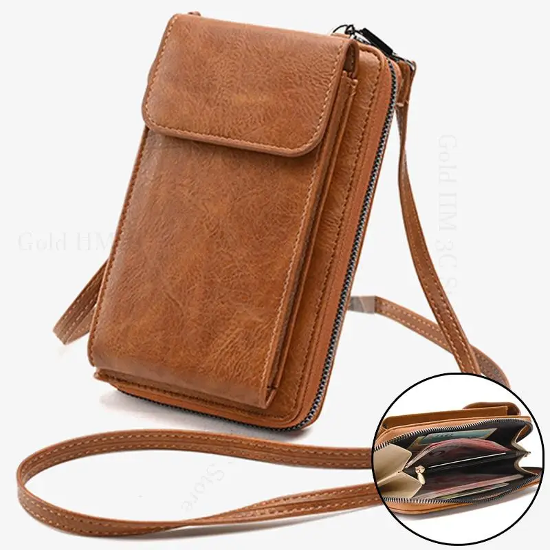 

Crossbody Lanyard Cord Leather Phone Case For Doro 8110 8100 1380 5860 5517 1372 1362 7011 1370 8040 Holster Wallet Bag Pouches