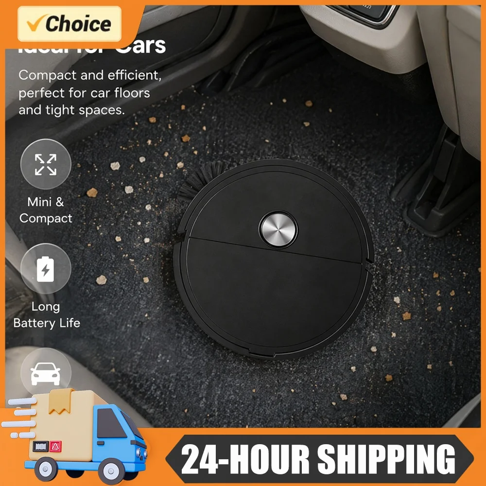 3 In 1 Intelligent Cleaning Robot Easy To Use Multi Function Sweeping Cleaners Compact Car Robot Vacuum for Car&Home Cleanings