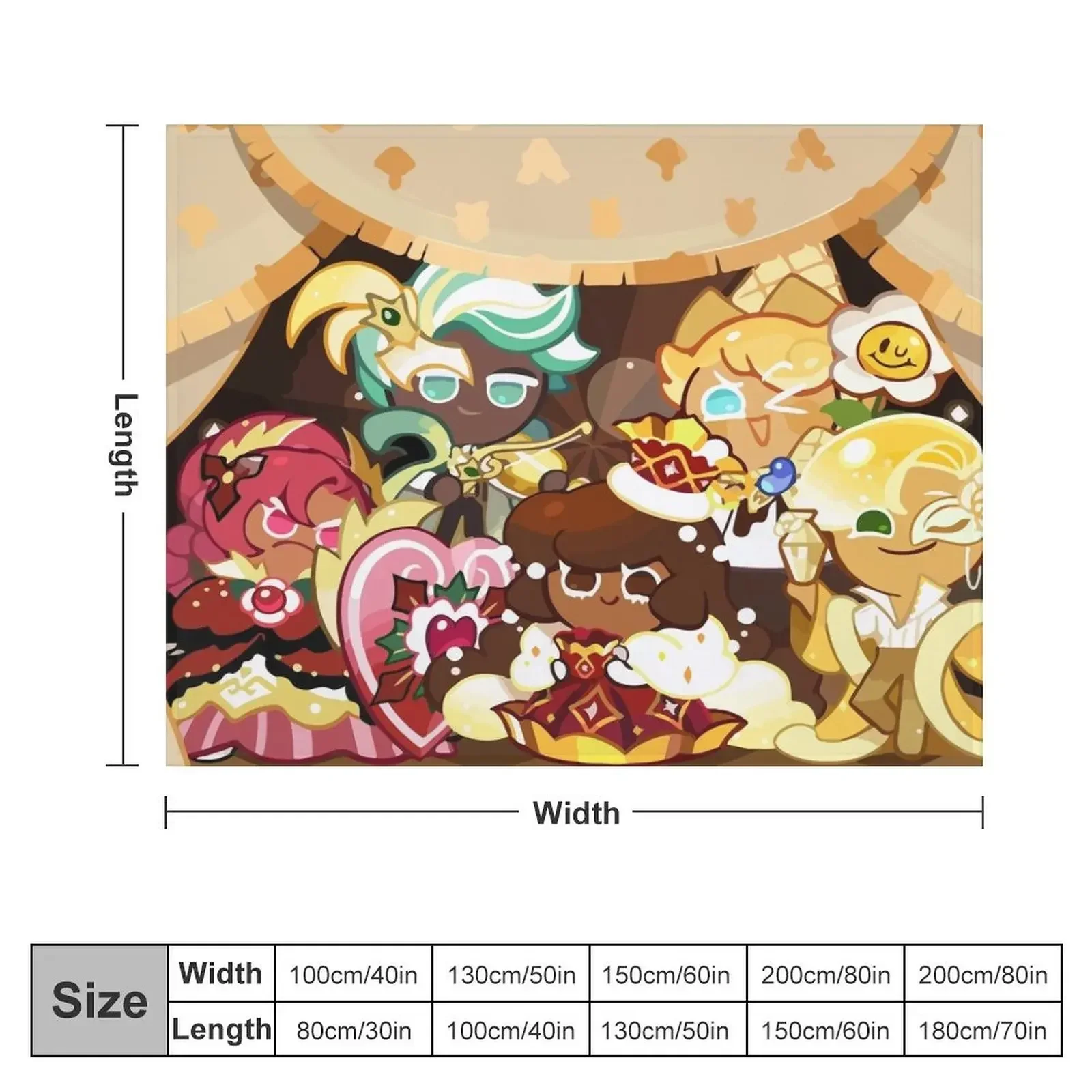 Christmas in Cookie run kingdom Throw Blanket heavy to sleep Bed Shaggy Flannels Blankets